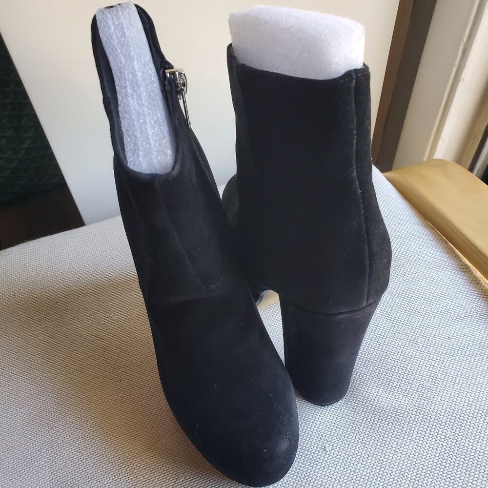 Steve Madden Joanie  Black Suede Platform Booties size 7